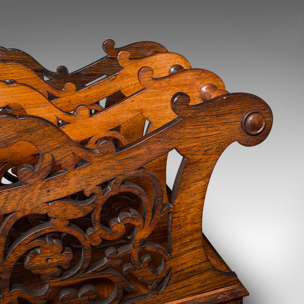 Antique Canterbury, English, Country House, Magazine Rack, William IV, C.1835