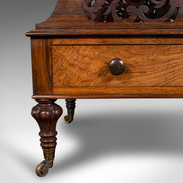 Antique Canterbury, English, Country House, Magazine Rack, William IV, C.1835