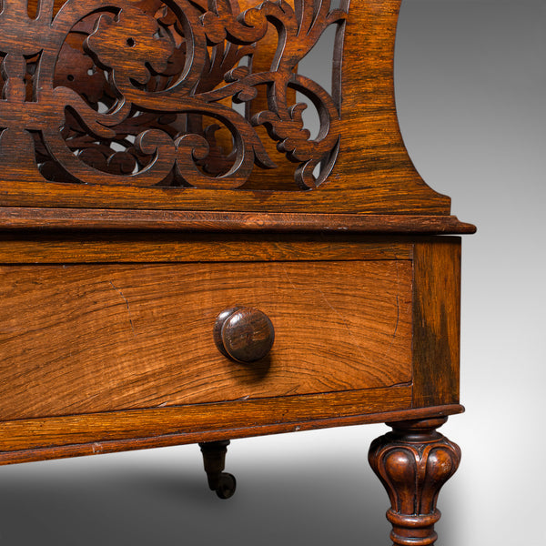 Antique Canterbury, English, Country House, Magazine Rack, William IV, C.1835