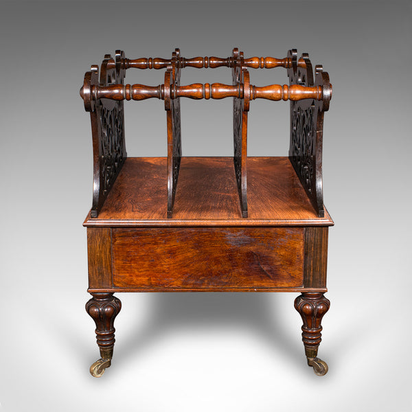 Antique Canterbury, English, Country House, Magazine Rack, William IV, C.1835