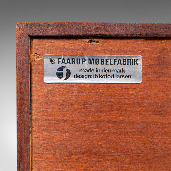 Vintage Turntable Display Stand, Danish, HiFi Cabinet, Kofod Larsen, Mid Century