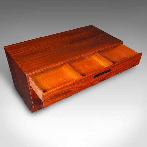 Vintage Turntable Display Stand, Danish, HiFi Cabinet, Kofod Larsen, Mid Century