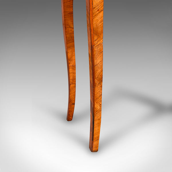 Antique Side Table, Italian, Kingwood, Marble, Bedside Nightstand, Victorian