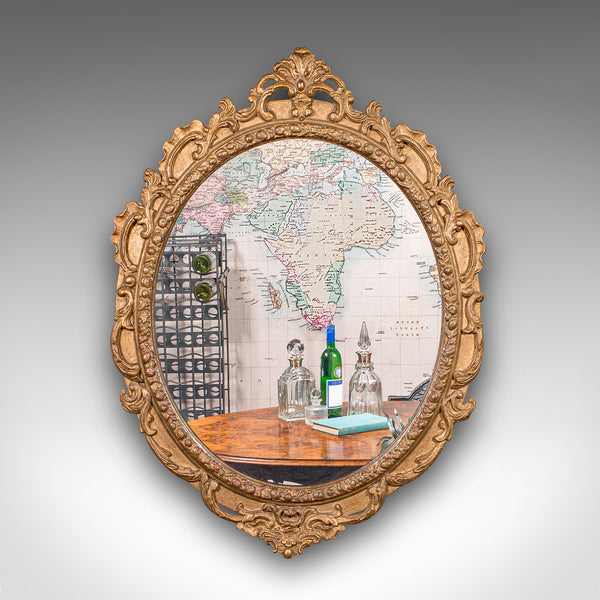 Large Antique Wall Mirror, Italian Giltwood, Ornate, Overmantle, Hall, Victorian