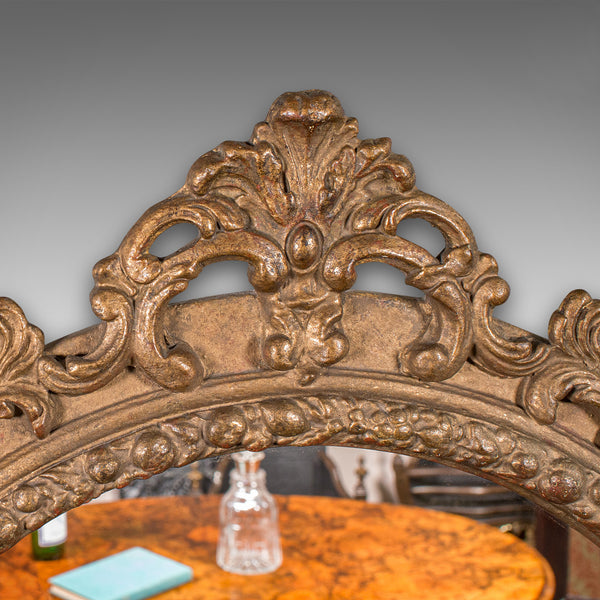 Large Antique Wall Mirror, Italian Giltwood, Ornate, Overmantle, Hall, Victorian