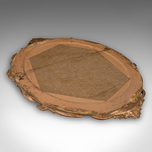 Large Antique Wall Mirror, Italian Giltwood, Ornate, Overmantle, Hall, Victorian