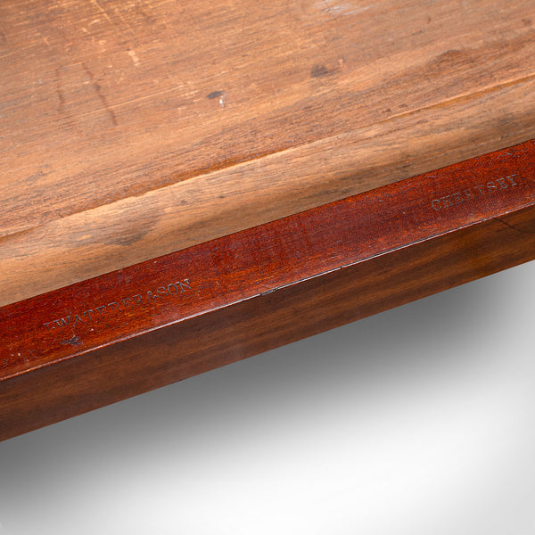 Antique Writing Desk, English Side Table, Correspondence, Study, Victorian, 1890