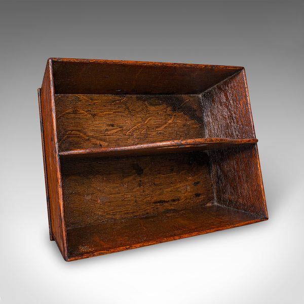 Antique Ladies Country Kitchen Work Box, English, Oak, Garden Trug, Victorian