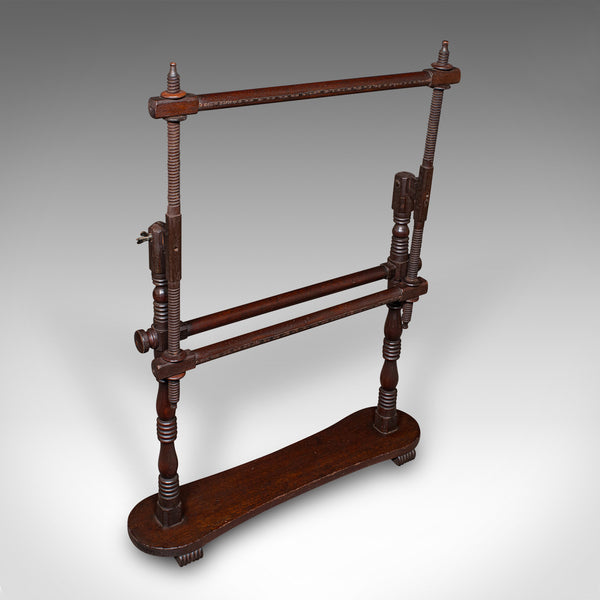 Antique Adjustable Tapestry Frame, English Needlepoint Stretcher, Late Victorian