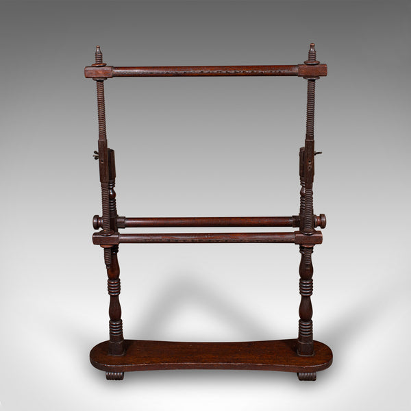 Antique Adjustable Tapestry Frame, English Needlepoint Stretcher, Late Victorian