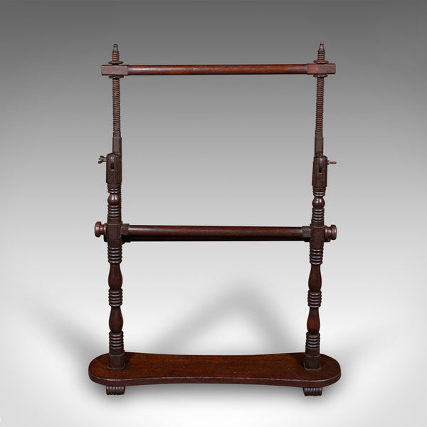 Antique Adjustable Tapestry Frame, English Needlepoint Stretcher, Late Victorian