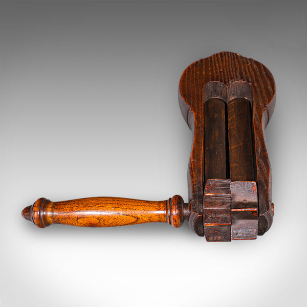 Antique Football Rattle, English, Elm, Sporting Memorabilia, Treen, Victorian