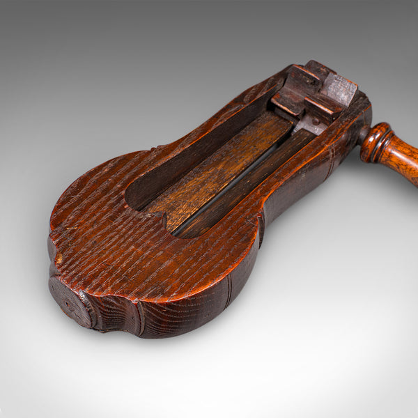 Antique Football Rattle, English, Elm, Sporting Memorabilia, Treen, Victorian