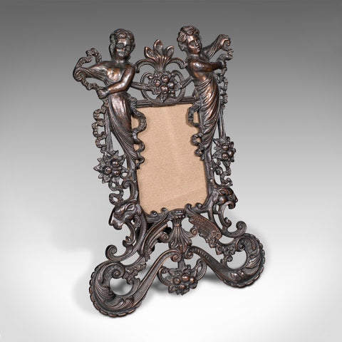 Antique Picture Frame, English, Photo Holder, Art Nouveau, Victorian, Circa 1900