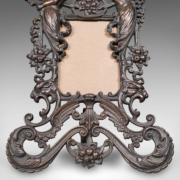 Antique Picture Frame, English, Photo Holder, Art Nouveau, Victorian, Circa 1900