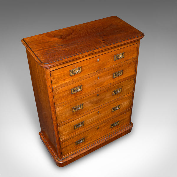 Antique Gentleman's Sporran Chest, Scottish, Collectors Cabinet, Victorian, 1850