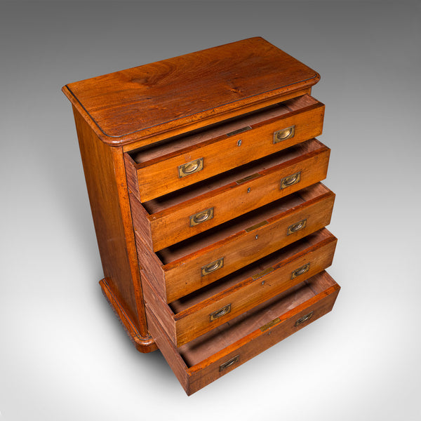 Antique Gentleman's Sporran Chest, Scottish, Collectors Cabinet, Victorian, 1850