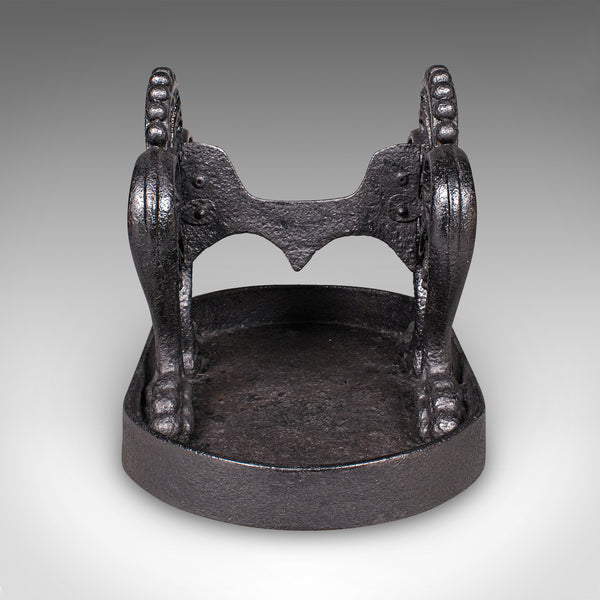 Antique Townhouse Boot Scraper, English, Cast Iron, Shoe Pull, Georgian, C.1750