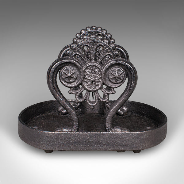 Antique Townhouse Boot Scraper, English, Cast Iron, Shoe Pull, Georgian, C.1750