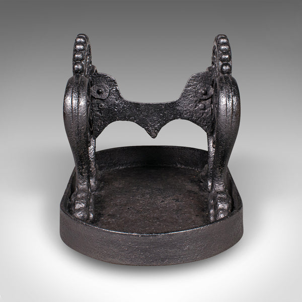 Antique Townhouse Boot Scraper, English, Cast Iron, Shoe Pull, Georgian, C.1750
