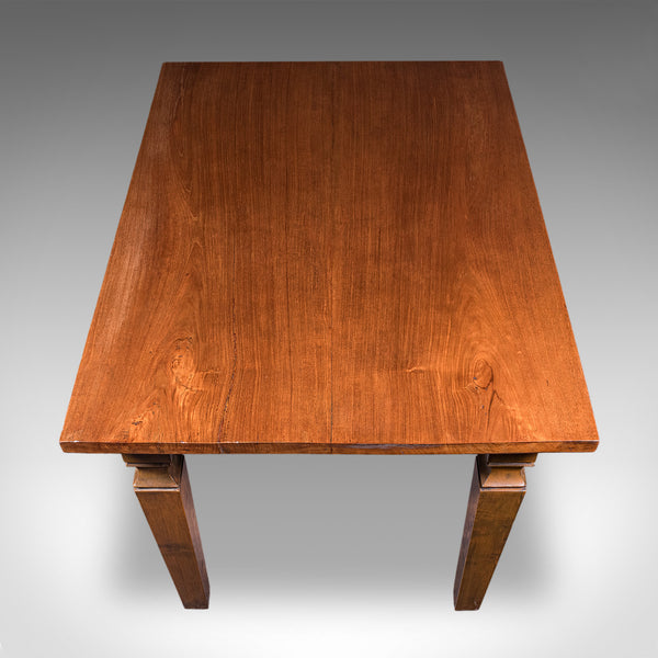 Antique Kitchen Diner Table, English, Walnut, Four Seat Dining, Edwardian, 1910