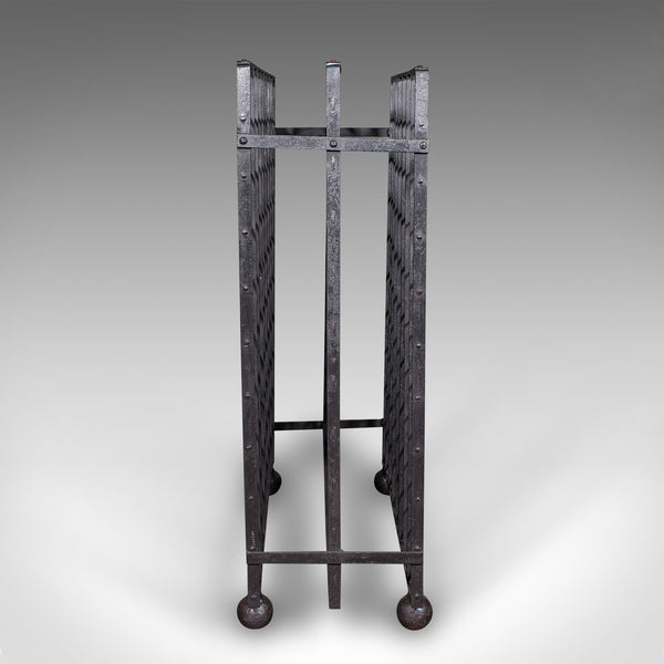 Large Antique 160 Bottle Chateau Wine Rack, French Iron, Cellar Stand, Victorian