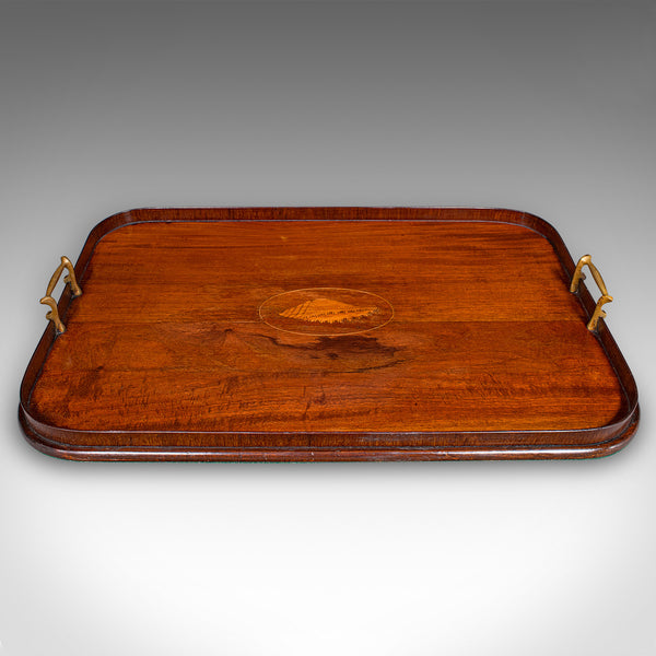 Antique Serving Platter, English Afternoon Tea Tray, Georgian Revival, Edwardian