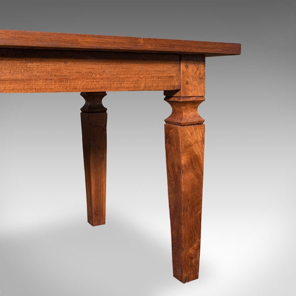 Antique Four Seater Dining Table, English Walnut, Kitchen Diner, Edwardian, 1910