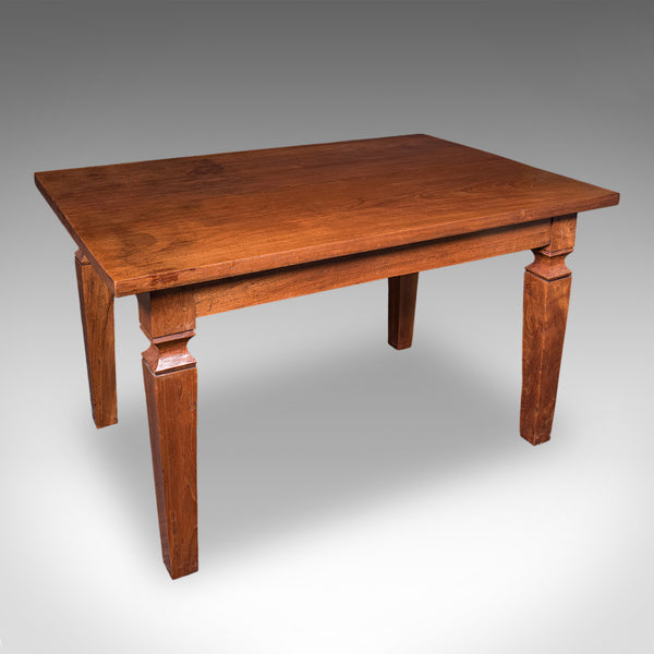 Antique Four Seater Dining Table, English Walnut, Kitchen Diner, Edwardian, 1910