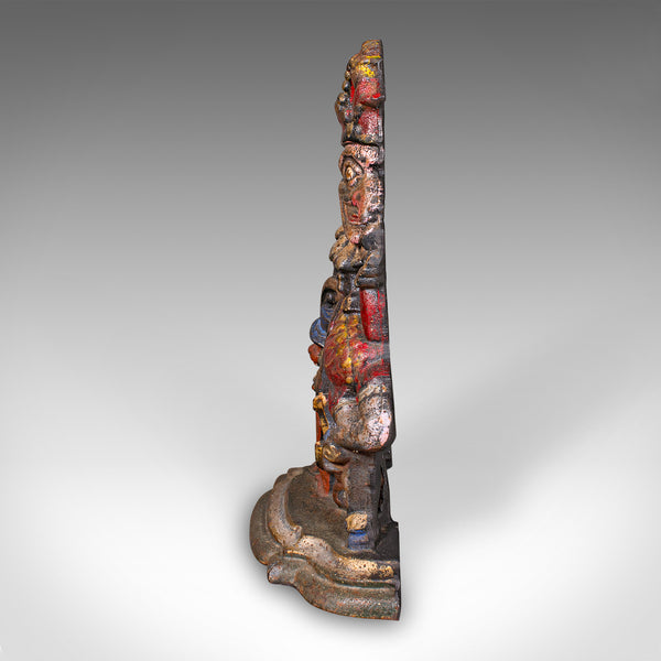 Antique Mr Punch Doorstop, English, Painted Figure, Door Keeper, Victorian, 1880