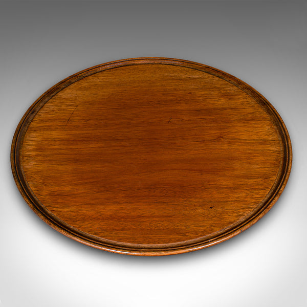 Antique Display Turntable, English, Walnut, Glass, Lazy Susan, Edwardian, C.1910