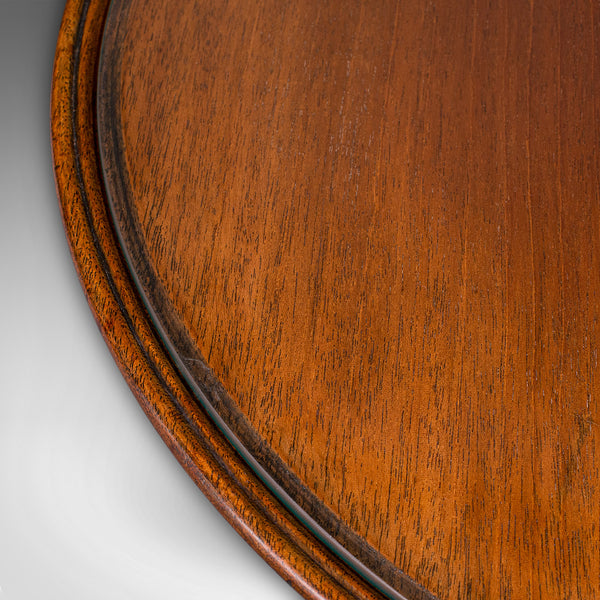 Antique Display Turntable, English, Walnut, Glass, Lazy Susan, Edwardian, C.1910