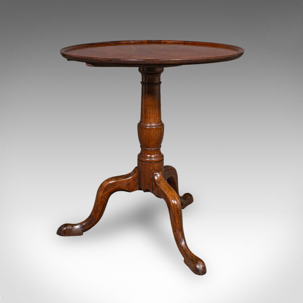 Small Antique Afternoon Tea Table, English, Side, Wine, Lamp, Georgian, C.1800