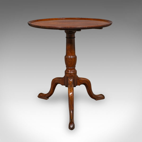 Small Antique Afternoon Tea Table, English, Side, Wine, Lamp, Georgian, C.1800