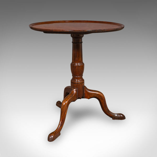 Small Antique Afternoon Tea Table, English, Side, Wine, Lamp, Georgian, C.1800