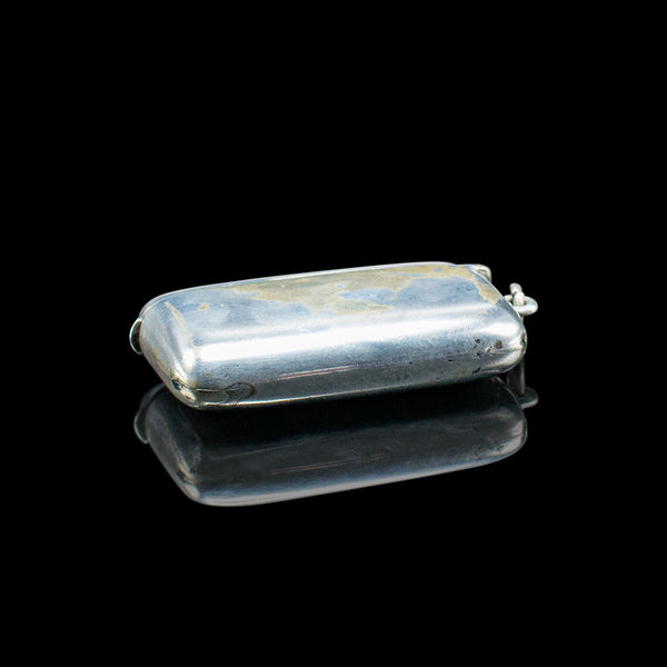 Small Antique Shooting Peg Case, English, Silver Plate, Marker Box, Victorian