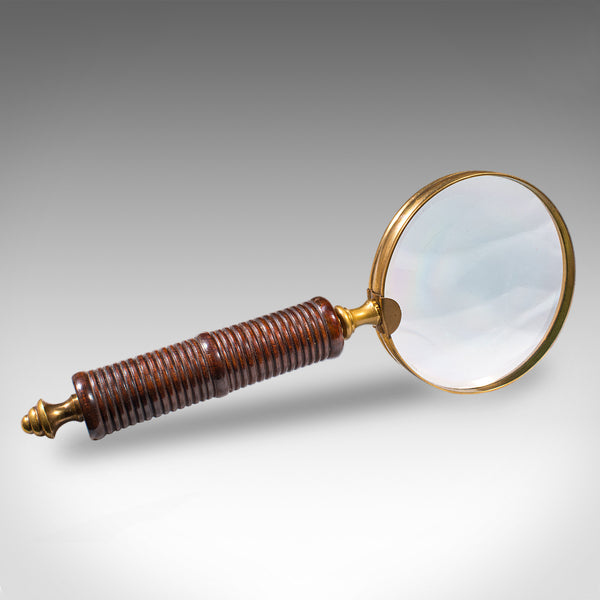 Antique Ladies Sampler Magnifier, English, Brass, Magnifying Glass, Edwardian