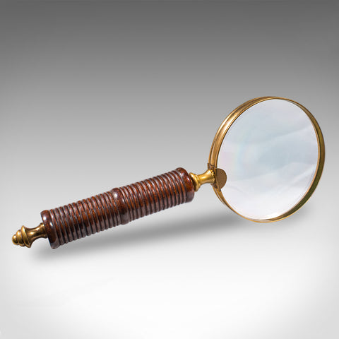 Antique Ladies Sampler Magnifier, English, Brass, Magnifying Glass, Edwardian