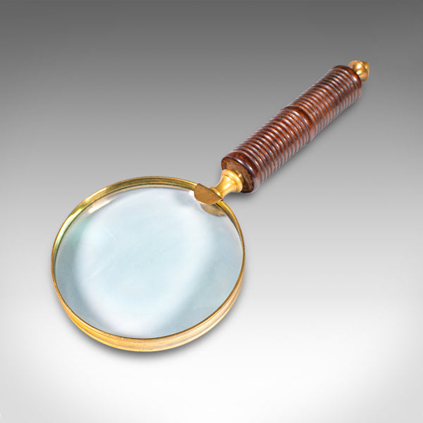 Antique Ladies Sampler Magnifier, English, Brass, Magnifying Glass, Edwardian