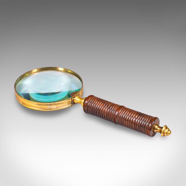 Antique Ladies Sampler Magnifier, English, Brass, Magnifying Glass, Edwardian