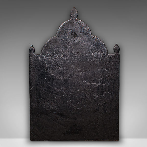 Antique Tree of Life Fire Back, English Cast Iron Fireplace Reflector, Victorian - London Fine Antiques