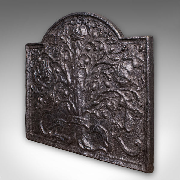 Heavy Antique Public House Fire Back, English Hearth Reflector, Georgian, C.1800