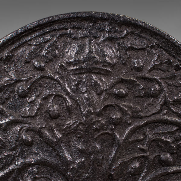 Heavy Antique Public House Fire Back, English Hearth Reflector, Georgian, C.1800