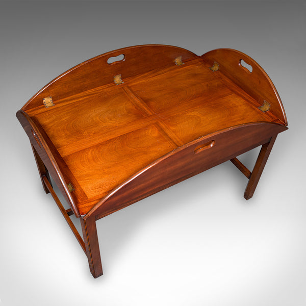 Vintage Butler's Tray Table, English, Serving Stand, Regency Revival, Art Deco