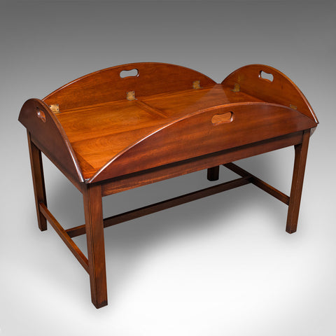 Vintage Butler's Tray Table, English, Serving Stand, Regency Revival, Art Deco