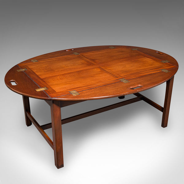 Vintage Butler's Tray Table, English, Serving Stand, Regency Revival, Art Deco