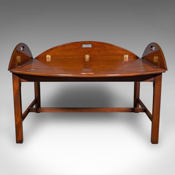 Vintage Butler's Tray Table, English, Serving Stand, Regency Revival, Art Deco