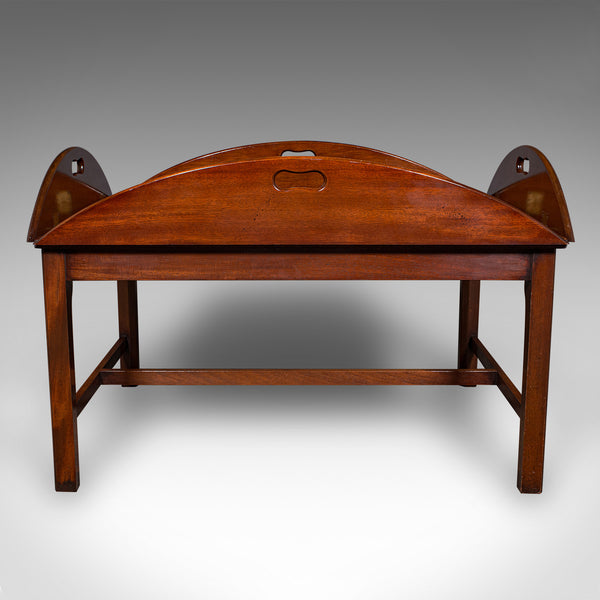 Vintage Butler's Tray Table, English, Serving Stand, Regency Revival, Art Deco