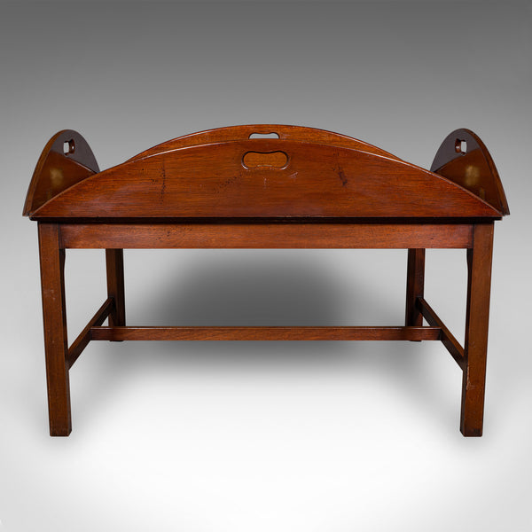 Vintage Butler's Tray Table, English, Serving Stand, Regency Revival, Art Deco