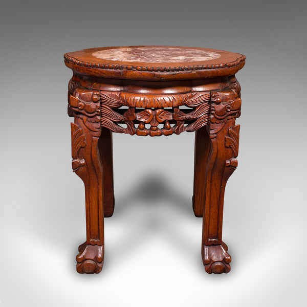 Vintage Art Deco Lamp Stand, Oriental, Occasional, Wine, Side Table, Circa 1940